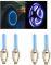 Autoright Blue Car Tyre LED Light With Motion Sensor Set Of 4 For Ford Ikon