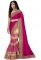 Palash Fashion's Royal Looking Pink And Beige Color Chinnon Silk ,georgette And Nylon Net Fancy Designer Saree