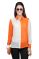 VIRO Orange color Classic Collar Full Sleeves Georgette Shirt for Womens