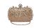 Rysha Rose Gold Color Sequins Fabric Clutch For Women