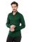 KOBALT Cotton Full Sleeves Plain Casual Shirt for Men - DarkGreen
