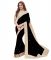Shree Mira Impex Black Embroidered Georgette Saree Sari With Blouse Piece (mira-77)