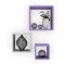 Woodworld Nesting Square Shelf Set Of 3 Shelves - Purple, White