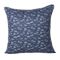 Monogram Blue Square Polyester Cushion Cover with Digital Print-5 Pcs Set -Blue