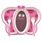Eco Friendly Bamboo Fibre Kids Feeding Set With Divider Plate - Butterfly/pink
