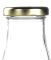 Favola Premium Milk, Water, Oil And Juice Glass Bottle With Airtight, Rust Proof Golden Cap (pack Of 4 Bottles)