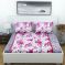 Indiana Home 100% Cotton 144 Tc Double Bed Sheet With 2 Pillow Covers |pink |floral