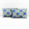 Indiana Home 100% Cotton 144 Tc Double Bed Sheet With 2 Pillow Covers | Blue |geometric