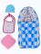 Jaze Baby - Multipurpose 3-in-1 Baby Carry Bed With Baby Essential Freebie Set - Blue Apple