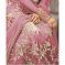 Krishna Tex Deigner Light Pink Embroidered Semi Stitched Long Anarkali Suit