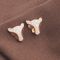 Loupe fashion Women Rose Gold Stud Earrings By Blingnest