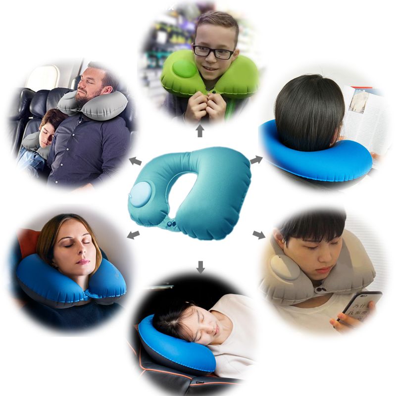 Buy Kawachi Inflatable Travel Neck Pillows U Shaped Portable In A