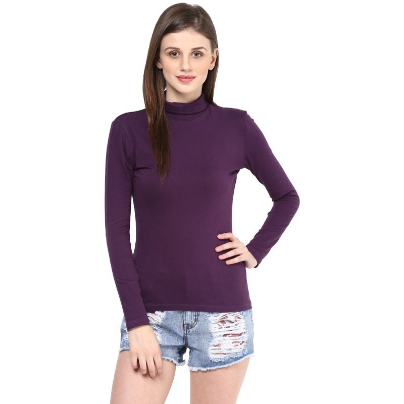 high neck t shirt for womens india