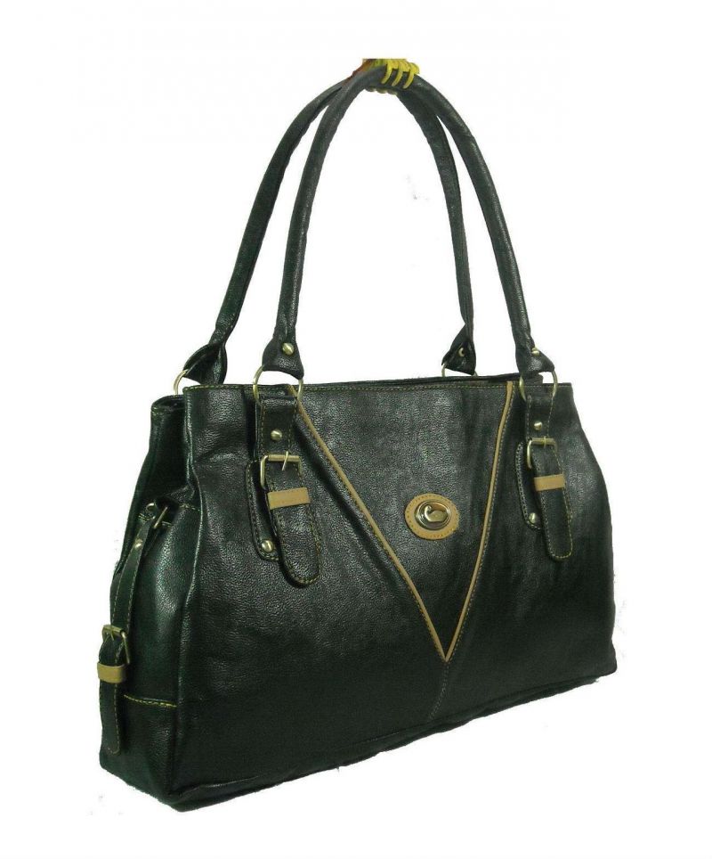 Buy Estoss Black Leather Handbag online