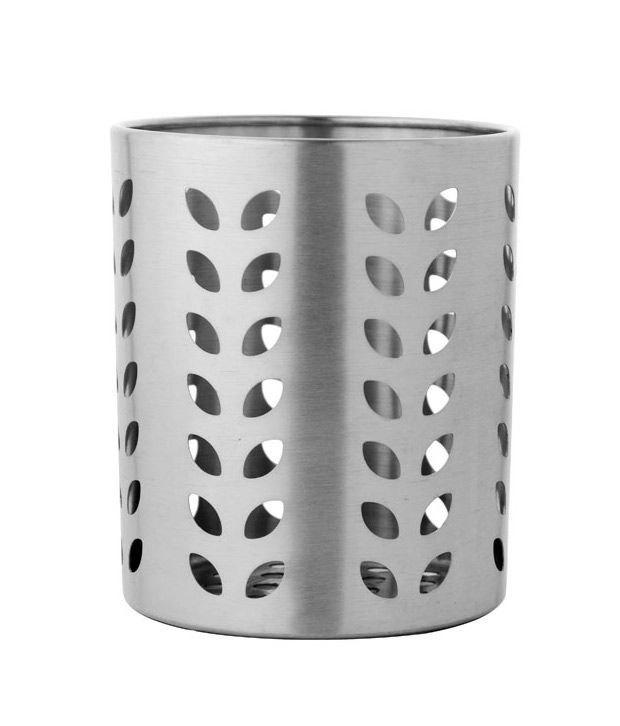 Buy Dynamic Store Stainless Steel Leaf hole cutlery holder online