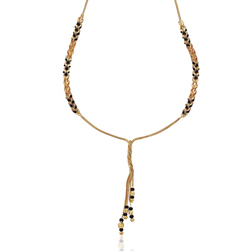 Buy Karatcraftin 22kt Hallmarked Gold Mangalsuta With Black Beads - (product Code - Mga0012) online