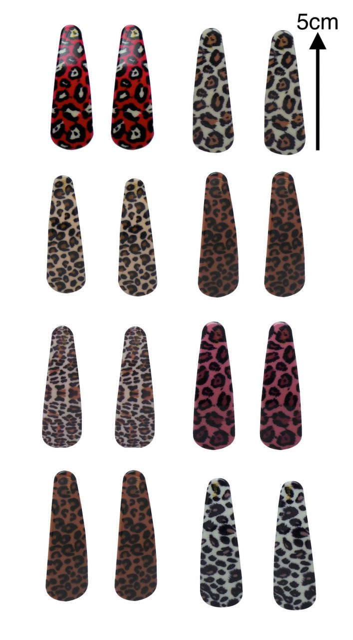 Buy Fashblush Multicolor Leopard Casual Wedding Party Tic Tac Hair