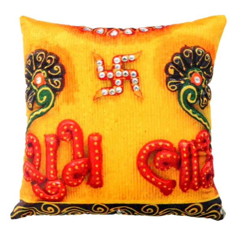 Buy Welhouse shubh labh printed cushion covers online