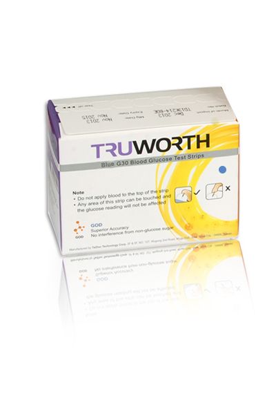 Buy Truworth G-30 Blue Test Strips 50 online