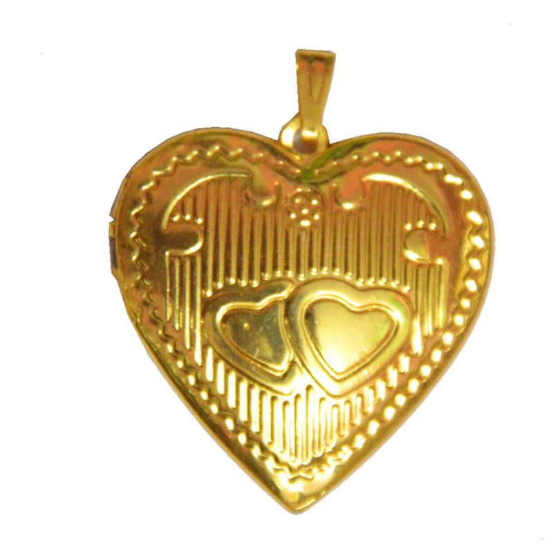 buy men style new design love gold alloy heart locket pendent for