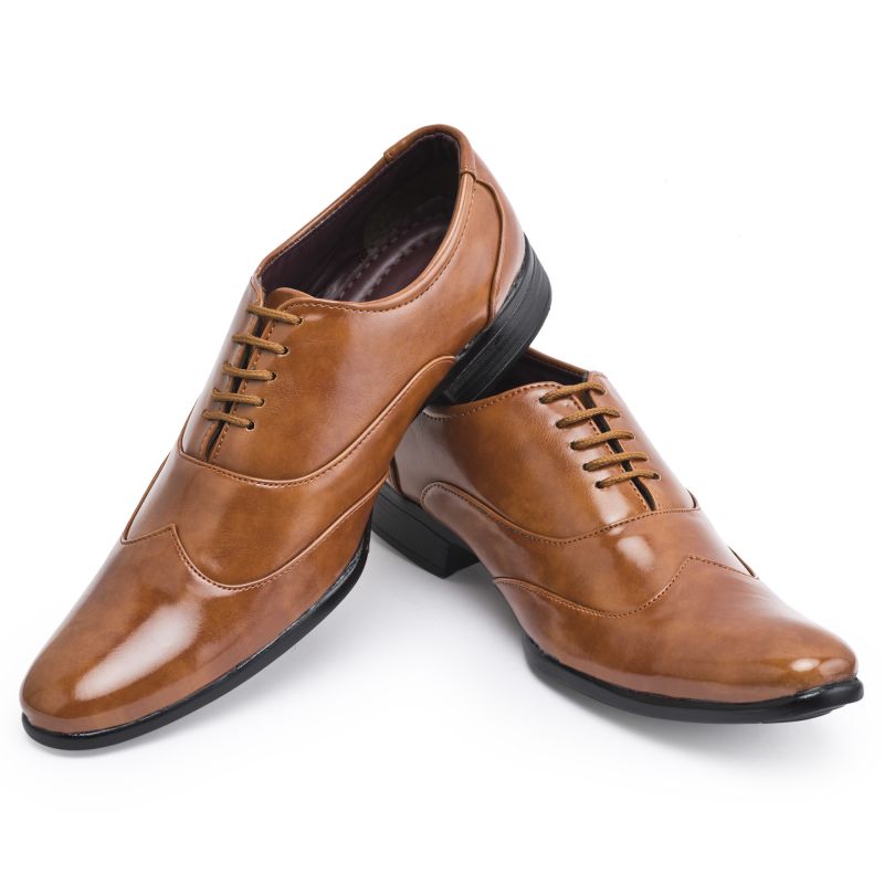 tan leather formal shoes