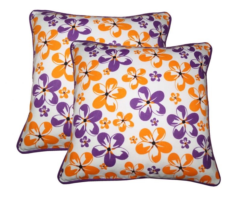 Buy Lushomes Shadow Print Cotton Cushion Covers Pack of 2 online