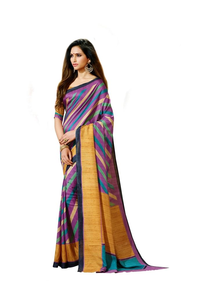 Buy Vipul Womens Bhagalpuri Silk Saree (multicolor)(product Code)_13614 online