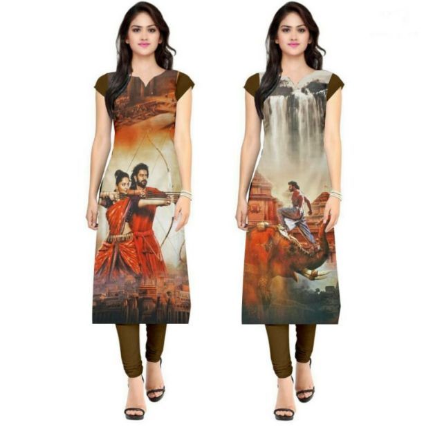 Buy Morpich Fashion Buy 1 Get 1 Free Bahubali Kurti(mf13) online