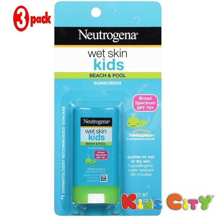 Buy Neutrogena Kids Wet Skin Sunscreen Spf70 - 13g (pack Of 3) online