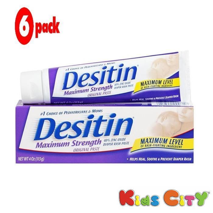 Buy Desitin Maximum Strength Original Nappy Cream - 113g (4oz) (pack Of 6) online