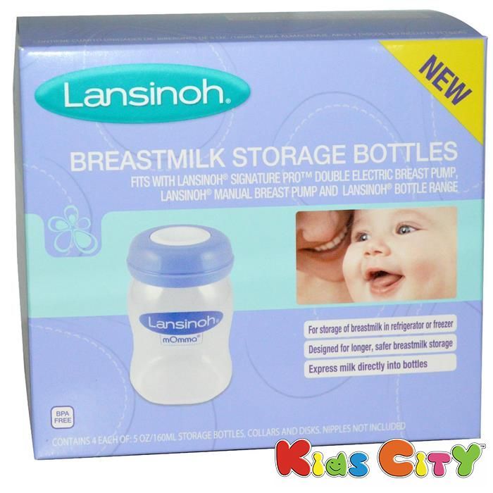 Buy Lansinoh Breastmilk Storage Bottles 4pk - 160ml (5oz) online