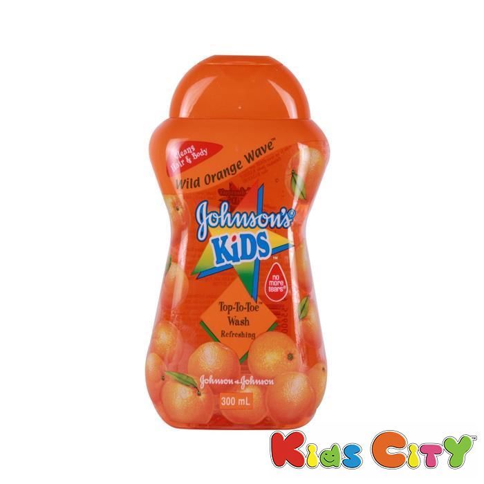 Buy Johnsons Kids Top To Toe Wash 300ml - Wild Orange Wave online