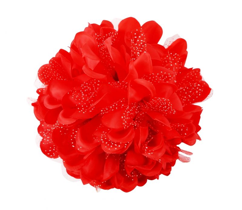 Buy Tara Red Flower Jaw Type Hair Clip Online Best Prices In