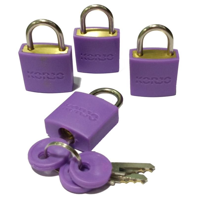 Buy Korjo Colourful Luggage Locks  Purple online