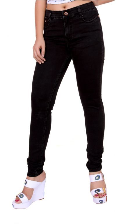 black pencil fit jeans