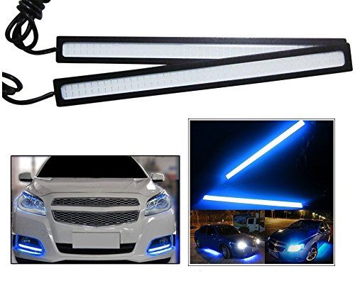 Buy Autoright Daytime Running Lights Cob LED Drl (blue) For Maruti Suzuki Swift Dzire New online