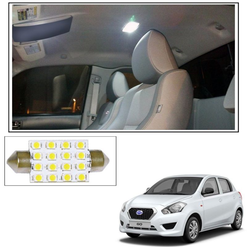 Buy Autoright 16 Smd LED Roof Light White Dome Light For Datsun Go online