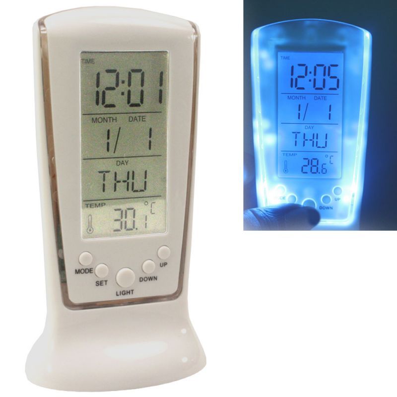 Buy Digital LCD Alarm Table Desk Car Clock Timer Stopwatch - A21 online