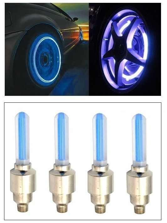 Buy Autosun-car Tyre LED Light With Motion Sensor - Blue Color ( Set Of 4) Hyundai Fluidic Verna online