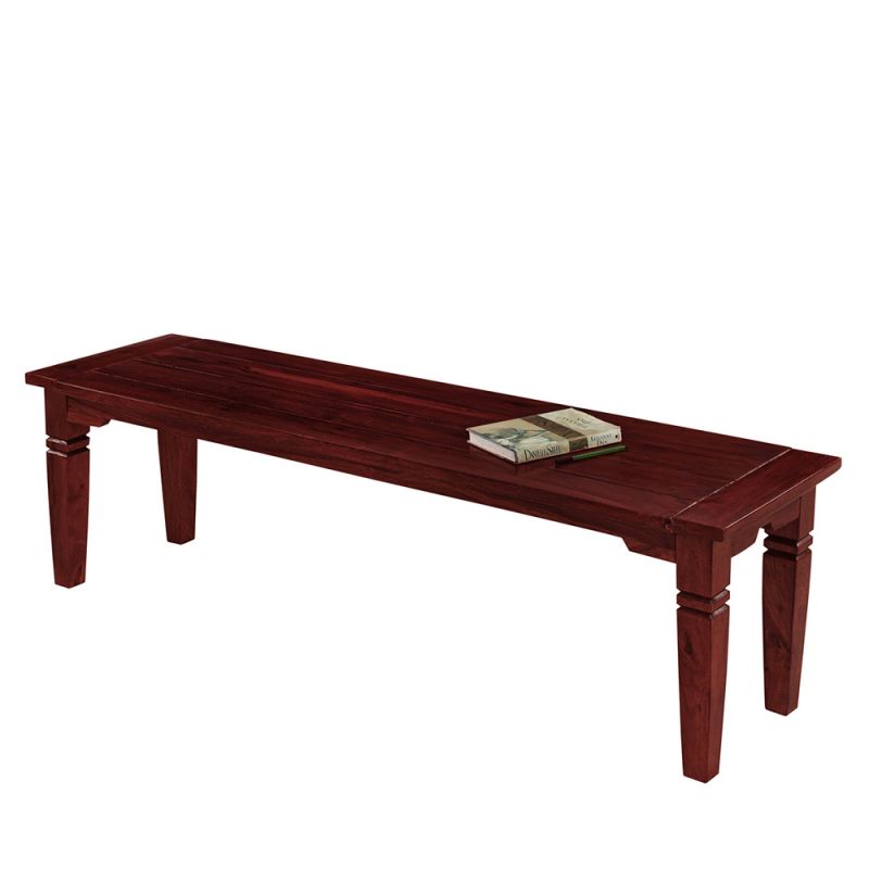 Buy Inhouz Sheesham Wood Sonu Bench Mahogany Finish Online