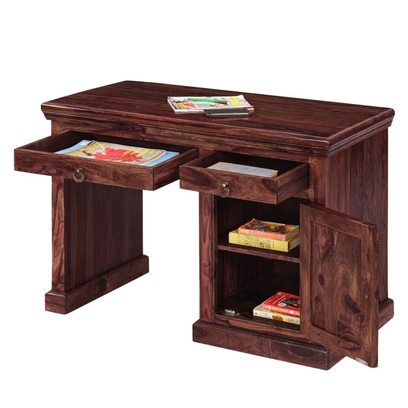 Inhouz Sheesham Wood Century Study Table Mahogany Finish Inhouz Sheesham Wood Century Study Table Mahogany Finish Online