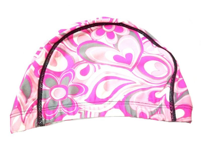 Buy Sports Swimming Latex Cap - (designer Pink Flowers) online