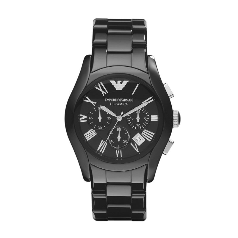 Buy Emporio Armani Ar1400 Ceramic Black Men's Chronograph Wrist Watch online