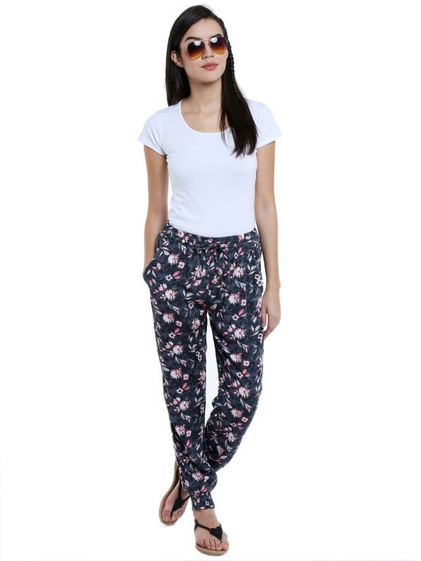 Buy Loco En Cabeza Printed Rayon Elasticated Bottom Lounge Pant For Womens (product Code - Czwpy0008) online