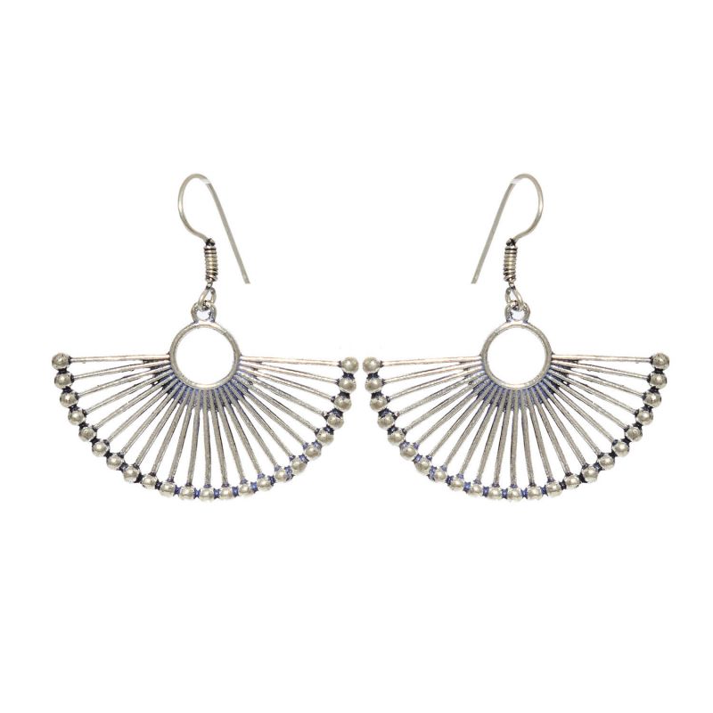 Buy Sparkle Oxidized Plated Earrings (code - Er-006-10-17) online