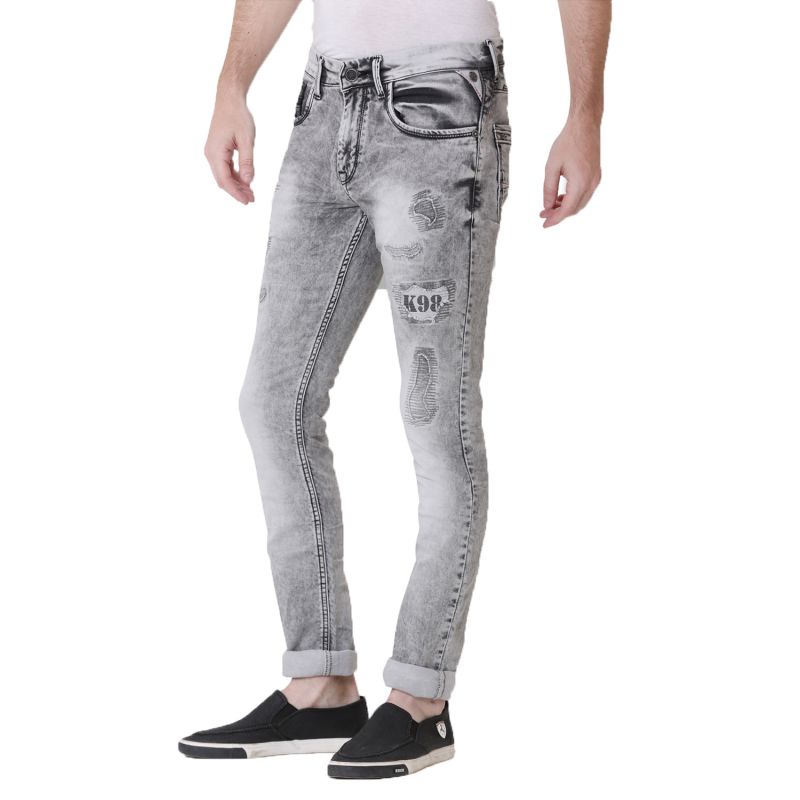 light grey denim jeans
