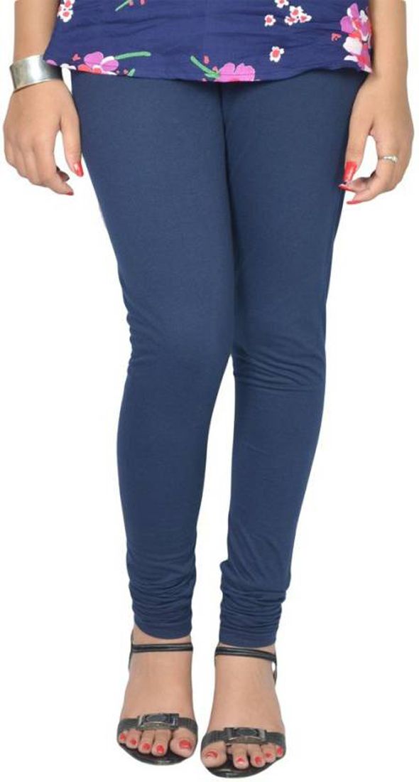 Buy Babble Women'S Cotton Blue Color Free Size Leggings online