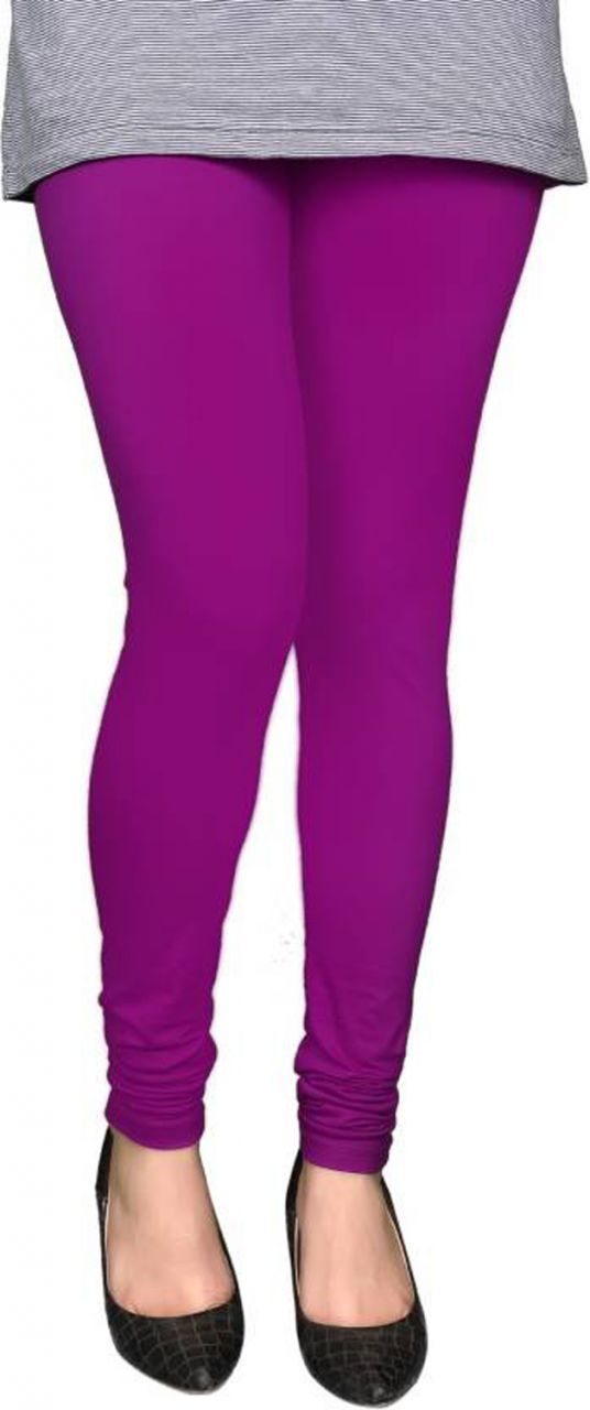 Buy Babble Women'S Cotton Purple Color Free Size Leggings online