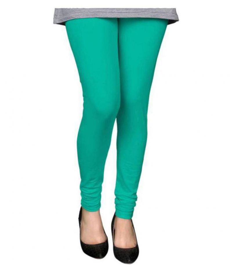 Buy Babble Women'S Cotton Light Green Color Free Size Leggings online