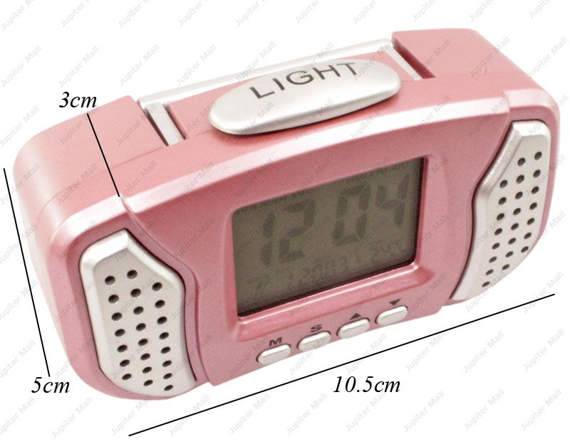 Digital Lcd Alarm Table Desk Car Calendar Clock With Temperature 50